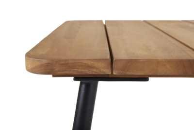 Nolli dining table Black/teak