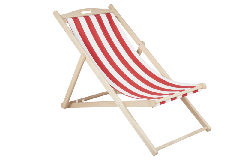 Dingla beach chair Natural/Red-White