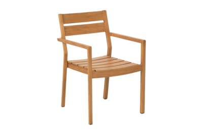 Delia Teak armchair Natural color