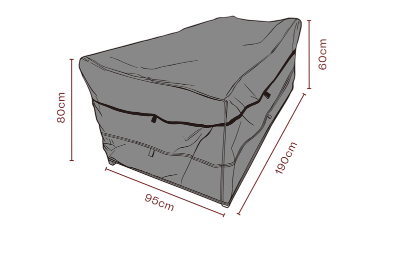 Furniture cover sofa Black