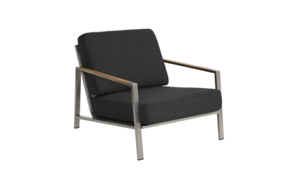 Naos armchair Stainless steel/Nearly back