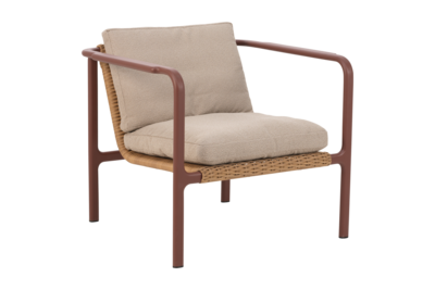 Motty armchair Zin Red/Teddy Beige