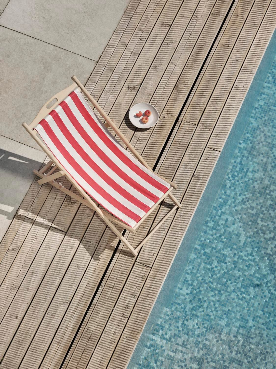 Dingla beach chair Natural/Red-White