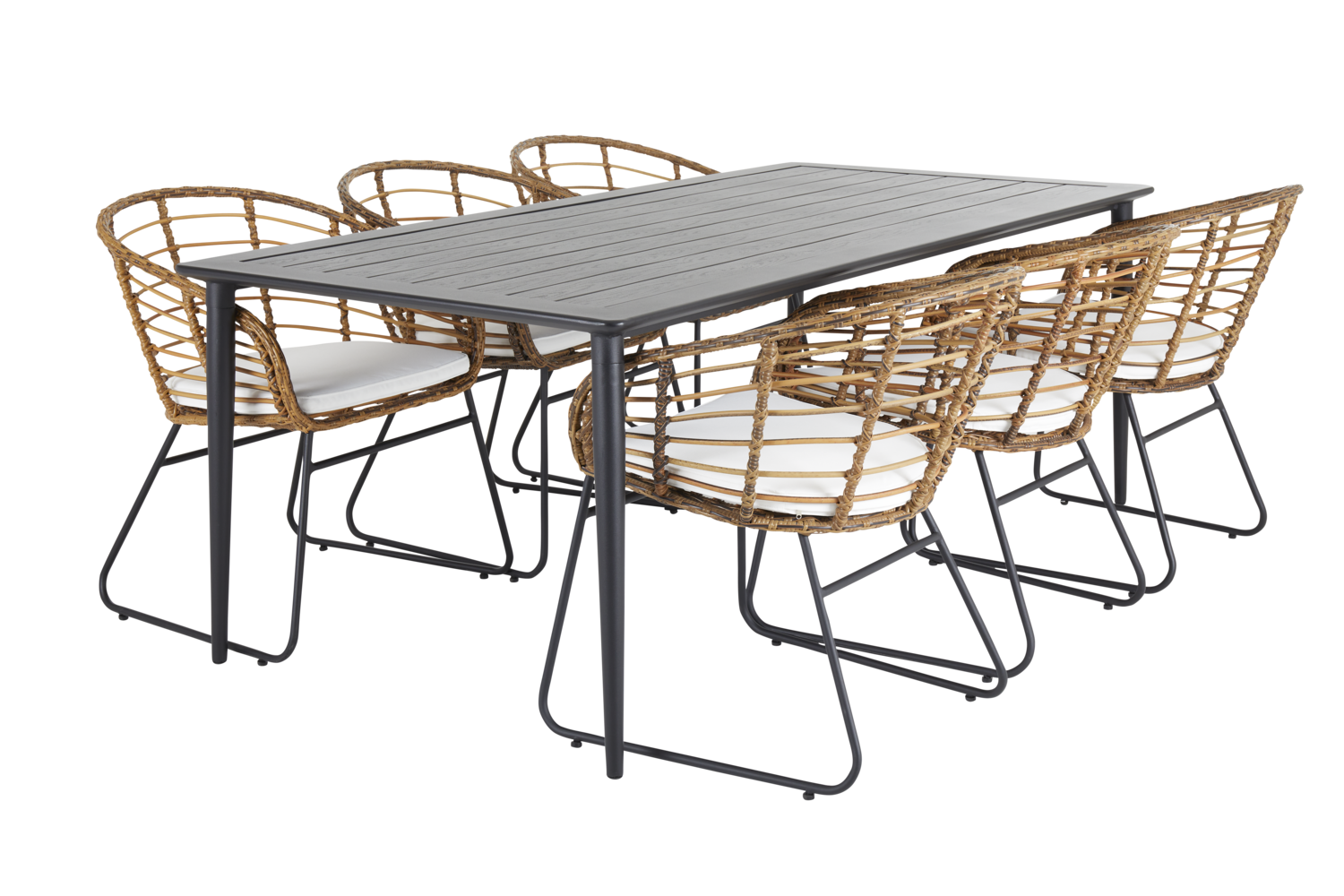 Covelo dining chair Natural colored/white