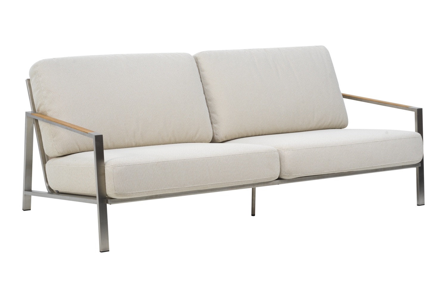 Naos 2,5-seater sofa Stainless Steel/Dot Beige