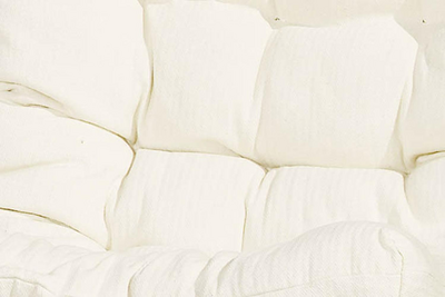 Evita footstool cushion White