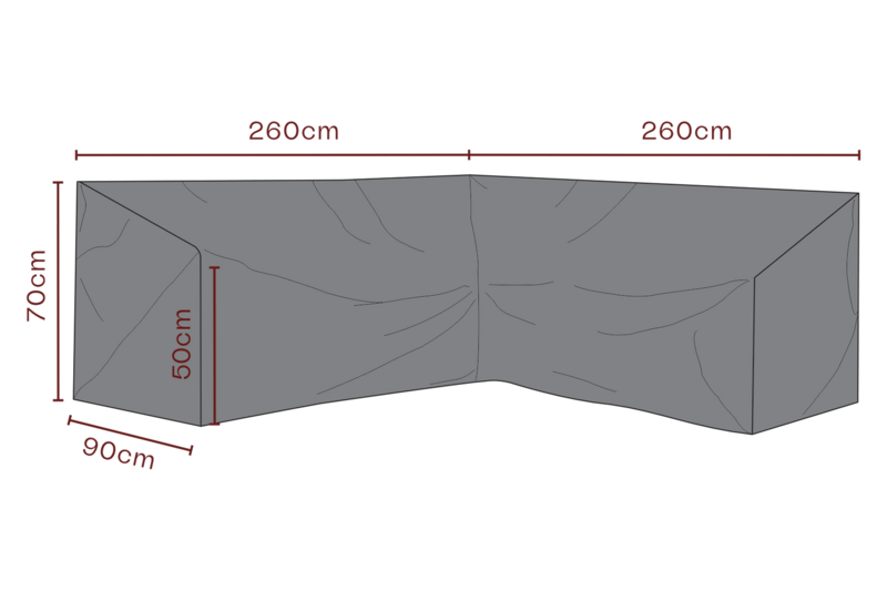 Cover corner sofa Black - Water proof