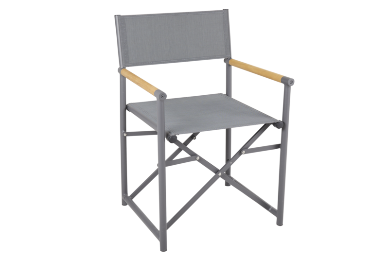 Zand dining chair Anthracite/Teak