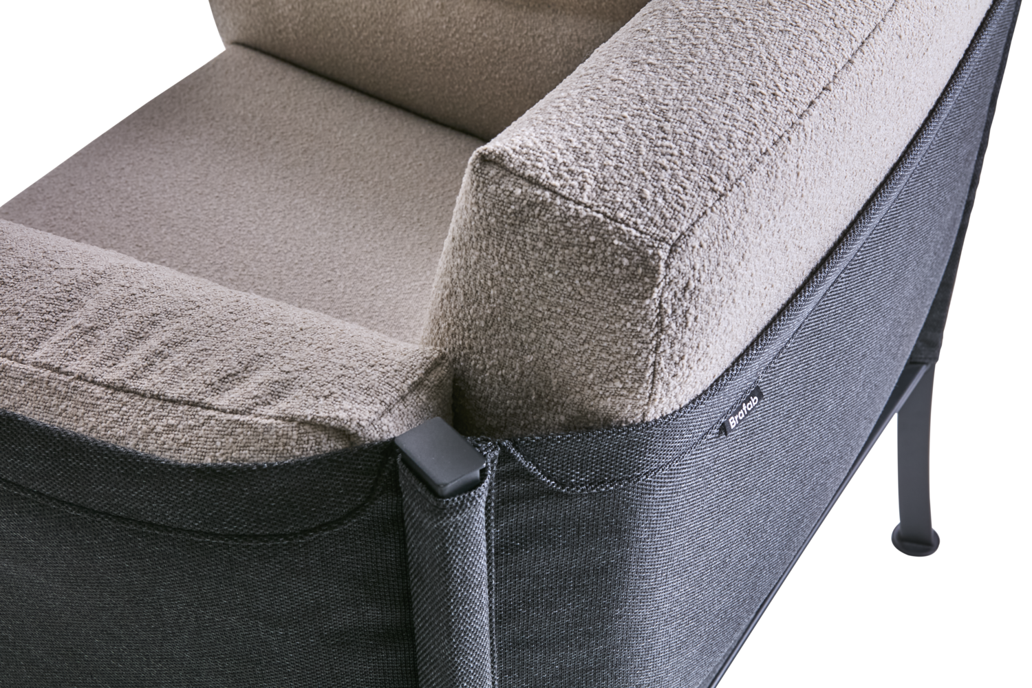 Delux armchair Black/Teddy Beige