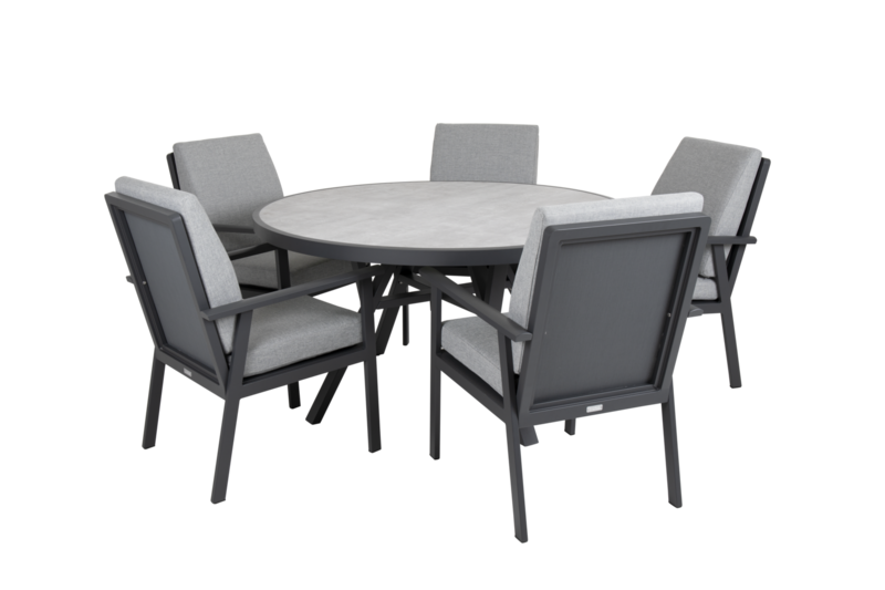 Samvaro dining table Anthracite/grey