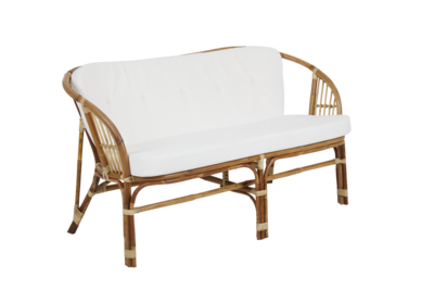 Astrakan 2-seater sofa Natural colored/white