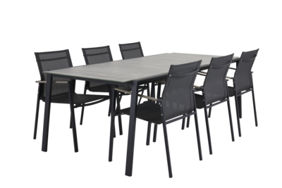 Lyra dining table Black/Sand