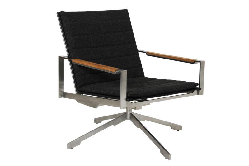 Gotland rocking chair Grey/black