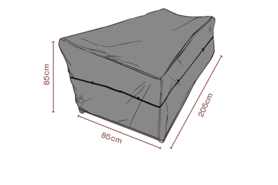 Furniture cover sofa Black