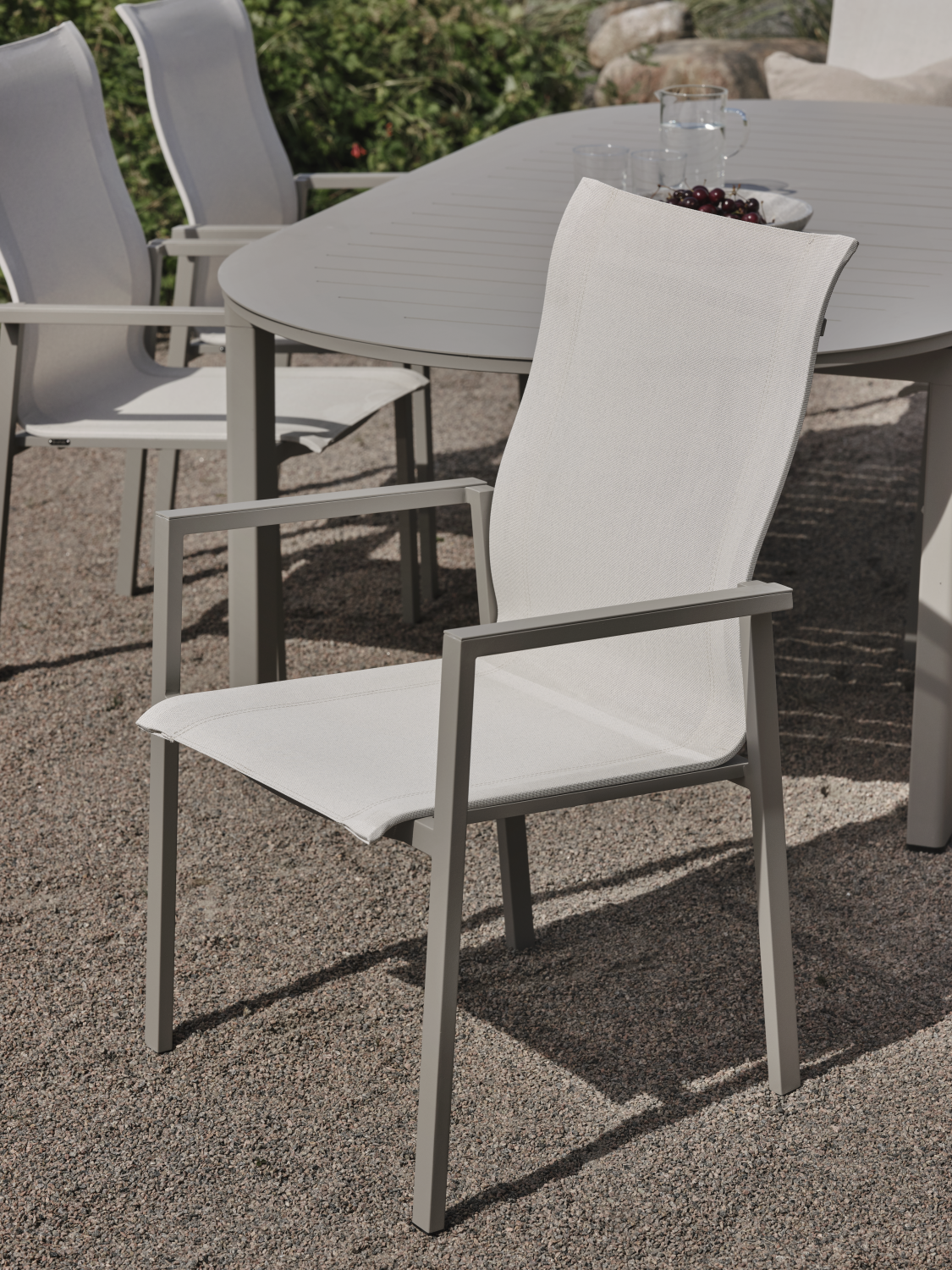 Comfy armchair Khaki/Off-white