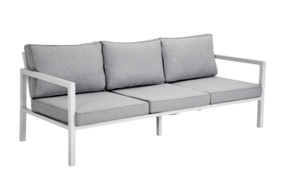 Belfort 3-seater sofa White/Pearl grey