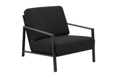 Lyra armchair Black/Teddy Black