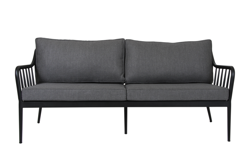 Coleville 3-seater sofa Black/grey