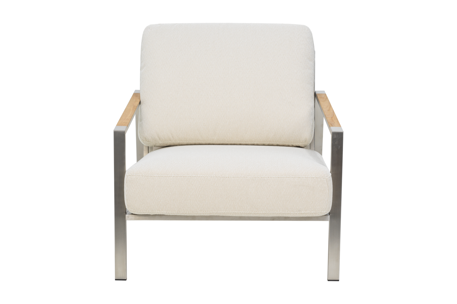 Naos armchair Stainless Steel/Dot Beige