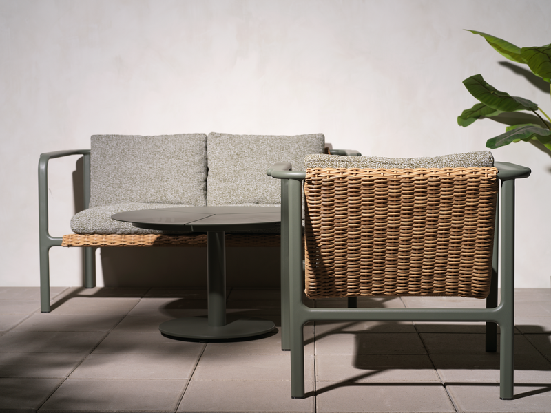 Motty armchair Nordic Green/Teddy Verde