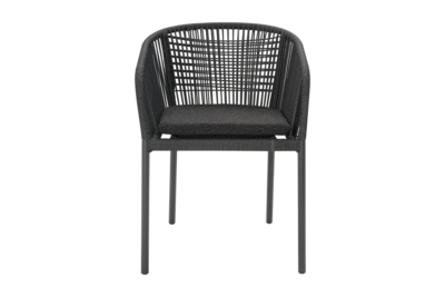 Delta armchair Anthracite/Teddy Black
