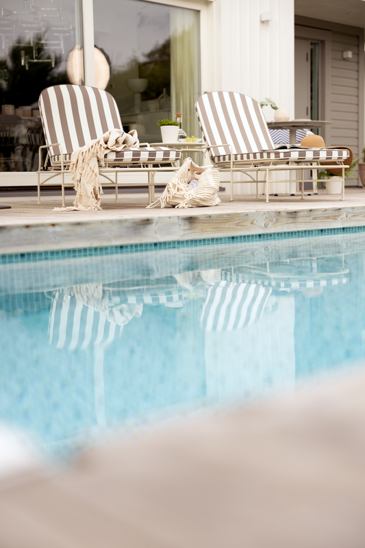 Gatsby parasol Grey Stripe