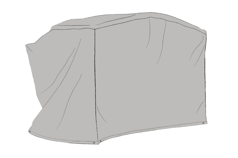 Cover garden swing Grey