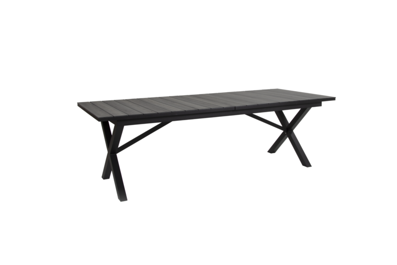 Hillmond dining table Black/Grey wood