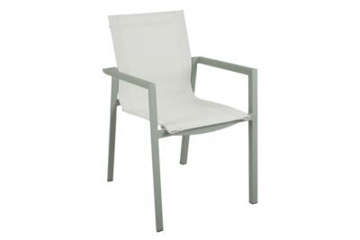 Delia armchair Dusty green/Off-white