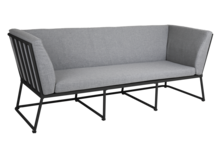 Vence 3-seater sofa Black