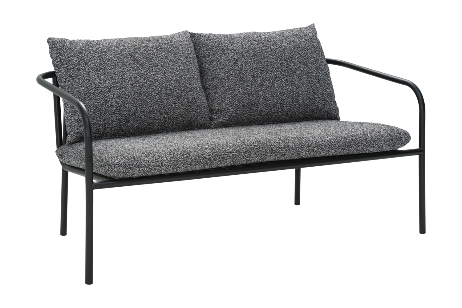 Bendt 2-seater sofa Black/Teddy Ant