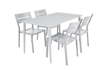 Delia dining chair White