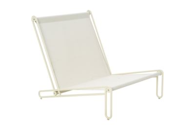 Blixt lounge chair Pearl White/Teddy Orange