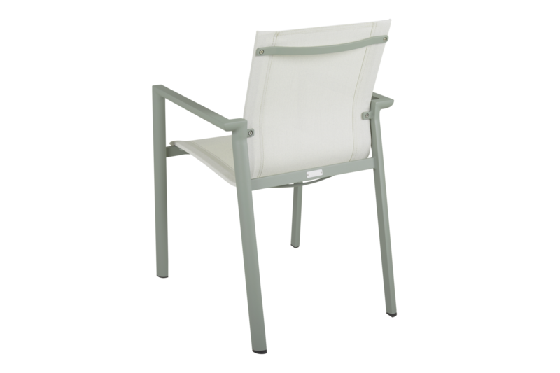 Delia armchair Dusty green/Off-white