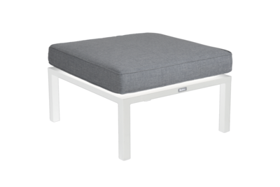 Belfort footstool White/Pearl grey