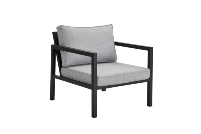 Belfort armchair Black/Pearl grey