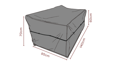 Furniture cover sofa Black