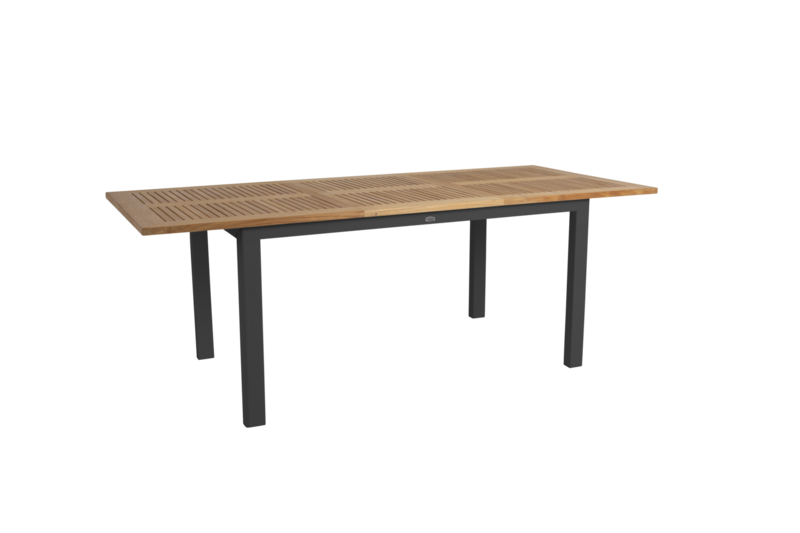 Lyon dining table Black/teak