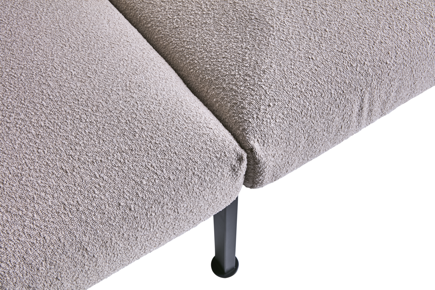 Delux 3-seater sofa Black/Teddy Beige