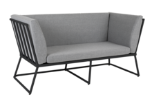 Vence 2-seater sofa Black