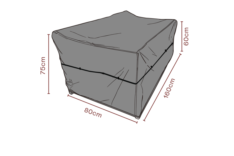 Furniture cover sofa Black