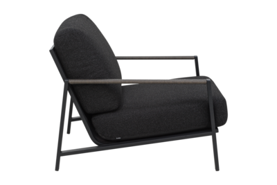 Lyra armchair Black/Teddy Black