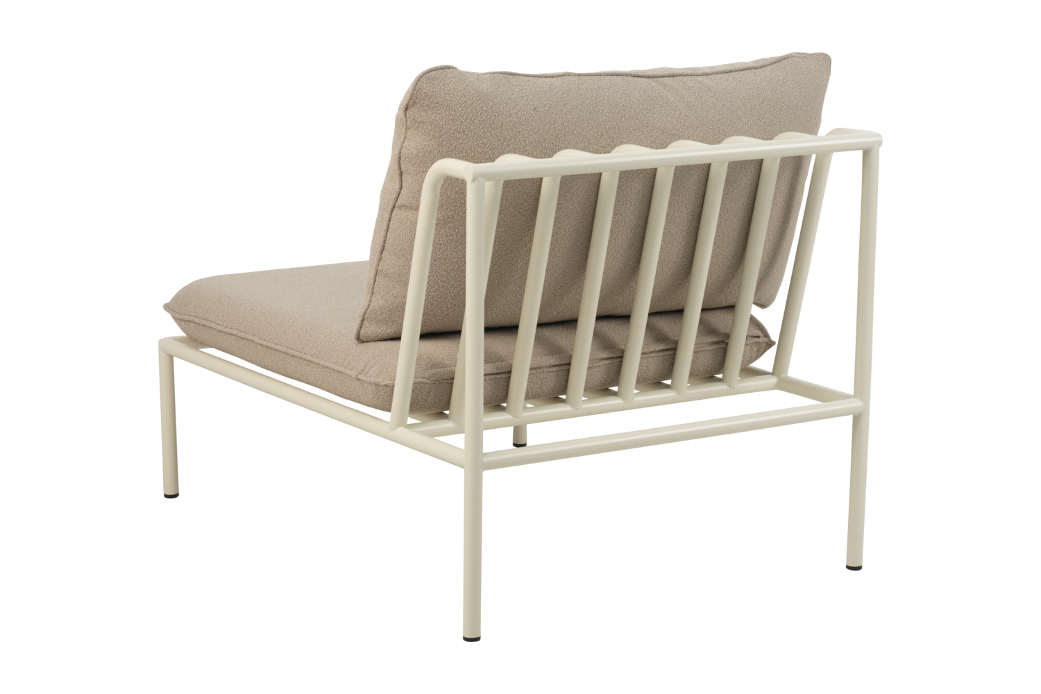 Collier center piece Pearl White/Teddy Beige