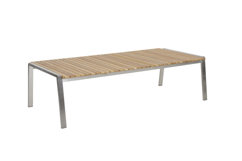 Naos coffee table Stainless steel/teak