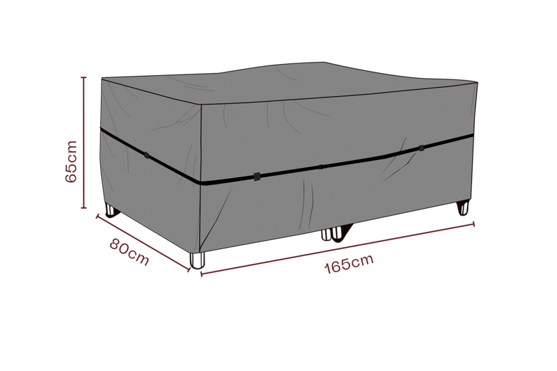 Furniture cover armchair Black