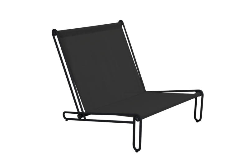 Blixt armchair Black/Sky grey