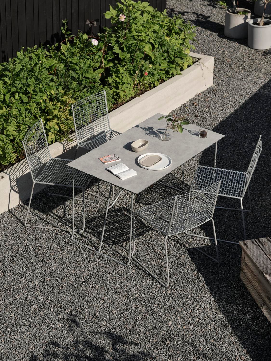 Laminate table top Beige/terrazzo