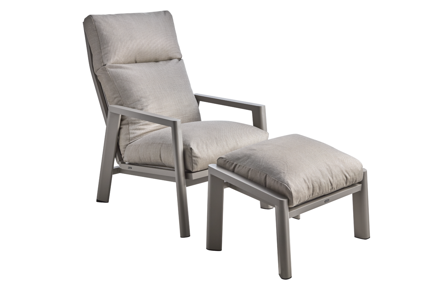 Slide position armchair Khaki/Tawny