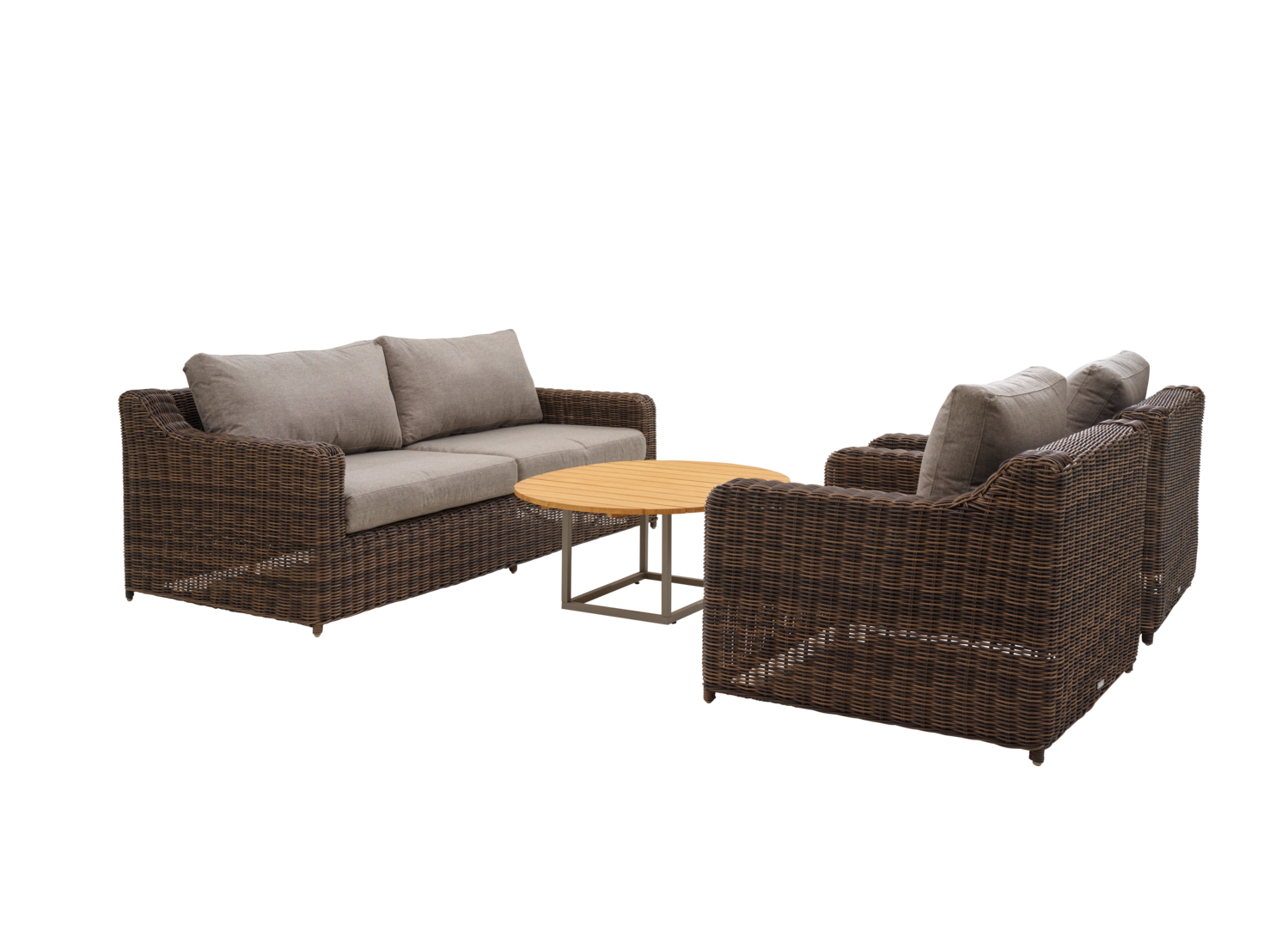Glendon 2,5-seater sofa Dark Brown/Soft Moose