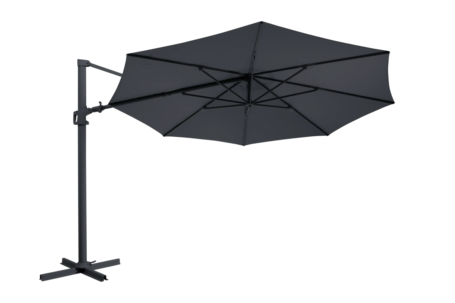 Vinovo hanging parasol Anthracite/Grey
